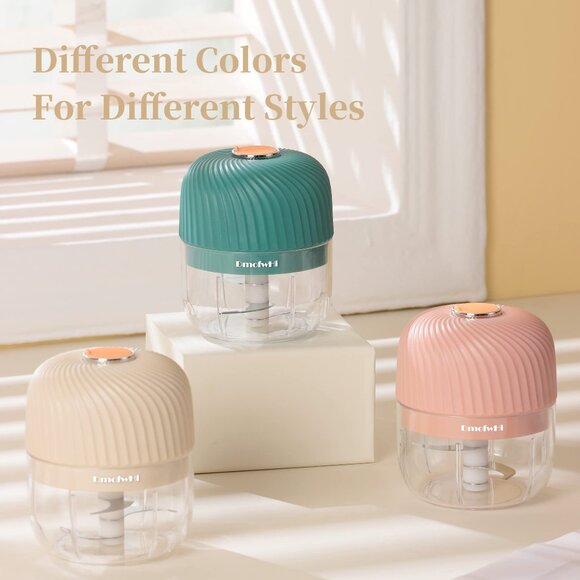 Cordless Electric Garlic Chopper | Mini USB Rechargeable Food Processor with Sta - Picture 7 of 8